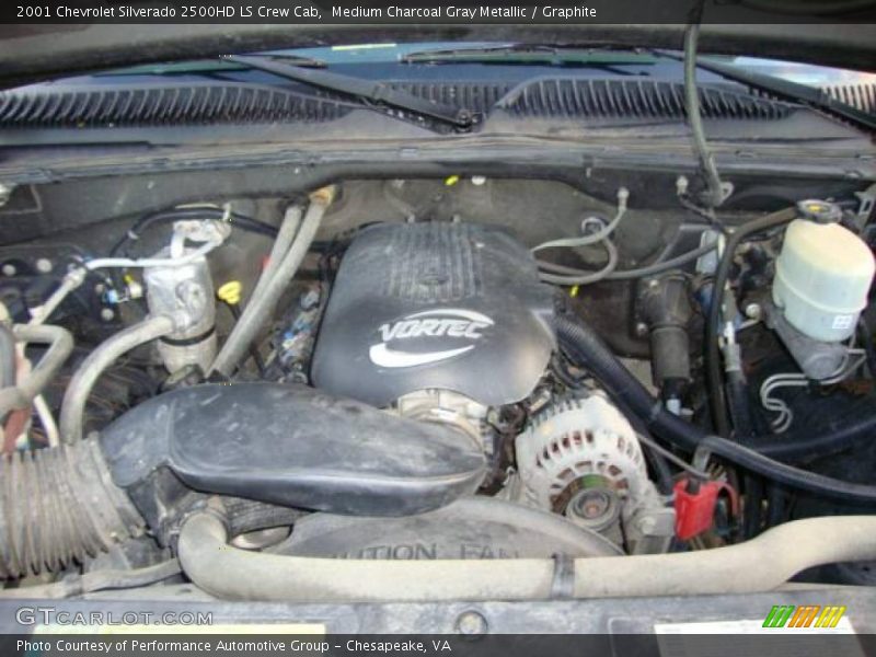 Medium Charcoal Gray Metallic / Graphite 2001 Chevrolet Silverado 2500HD LS Crew Cab