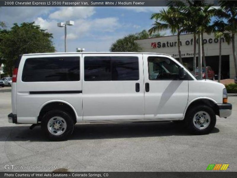 Summit White / Medium Pewter 2008 Chevrolet Express LS 3500 Passenger Van
