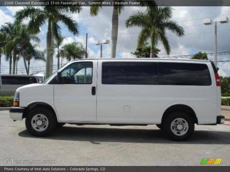 Summit White / Medium Pewter 2008 Chevrolet Express LS 3500 Passenger Van