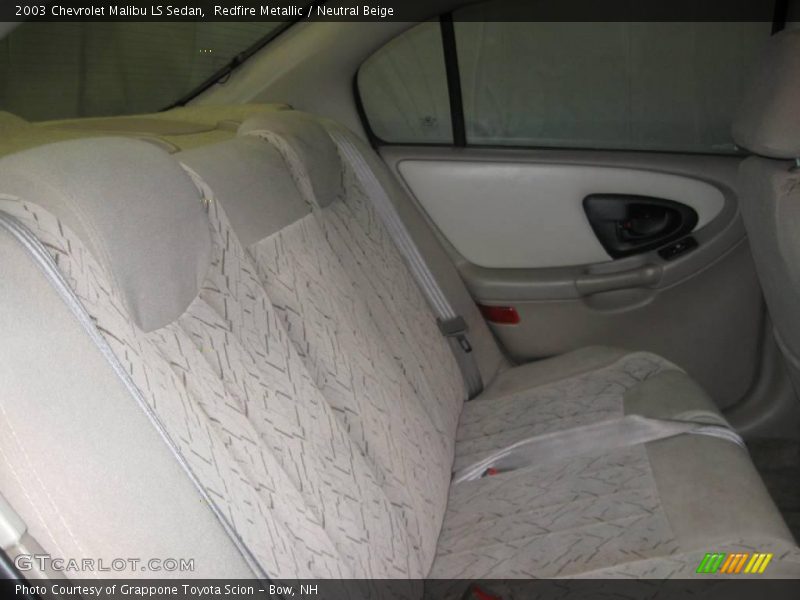 Redfire Metallic / Neutral Beige 2003 Chevrolet Malibu LS Sedan
