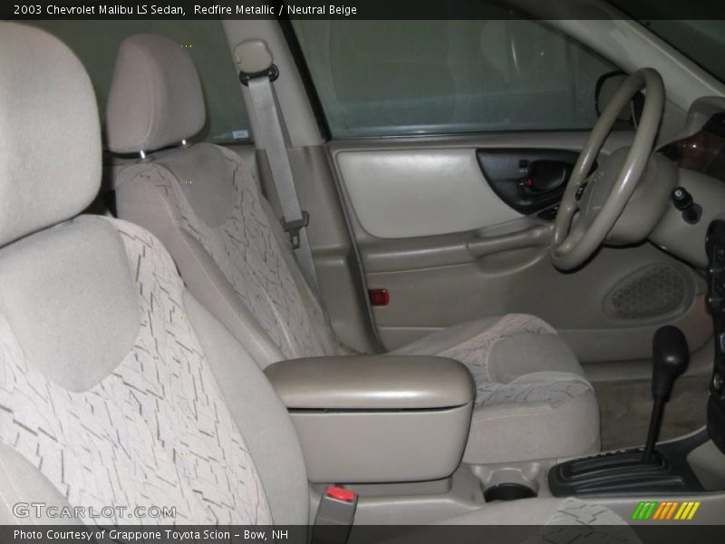 Redfire Metallic / Neutral Beige 2003 Chevrolet Malibu LS Sedan