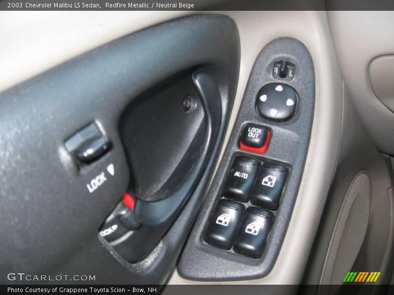 Redfire Metallic / Neutral Beige 2003 Chevrolet Malibu LS Sedan