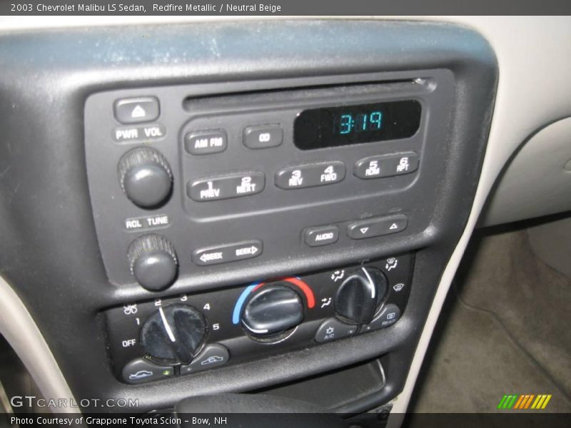Redfire Metallic / Neutral Beige 2003 Chevrolet Malibu LS Sedan