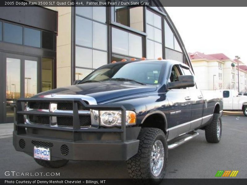 Patriot Blue Pearl / Dark Slate Gray 2005 Dodge Ram 3500 SLT Quad Cab 4x4