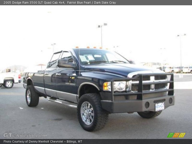 Patriot Blue Pearl / Dark Slate Gray 2005 Dodge Ram 3500 SLT Quad Cab 4x4