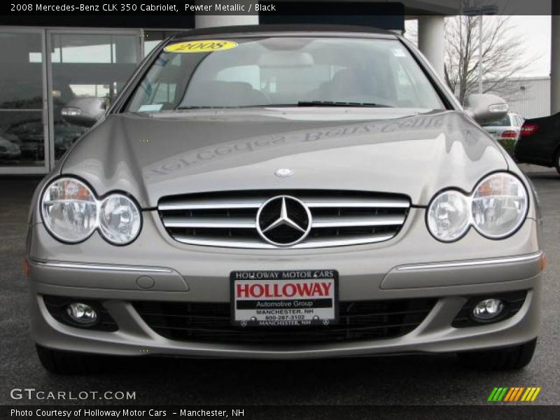 Pewter Metallic / Black 2008 Mercedes-Benz CLK 350 Cabriolet
