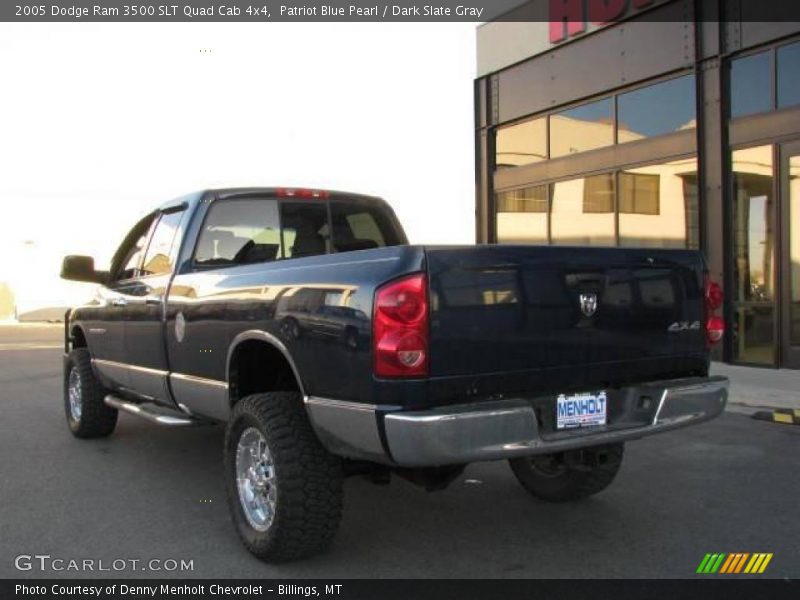 Patriot Blue Pearl / Dark Slate Gray 2005 Dodge Ram 3500 SLT Quad Cab 4x4