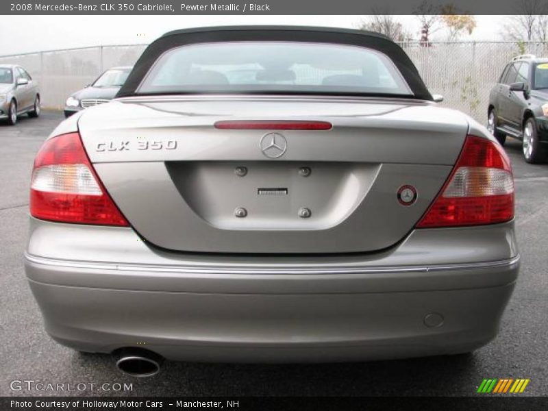 Pewter Metallic / Black 2008 Mercedes-Benz CLK 350 Cabriolet