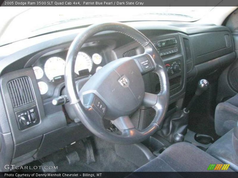 Patriot Blue Pearl / Dark Slate Gray 2005 Dodge Ram 3500 SLT Quad Cab 4x4