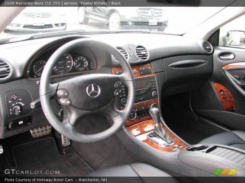 Pewter Metallic / Black 2008 Mercedes-Benz CLK 350 Cabriolet