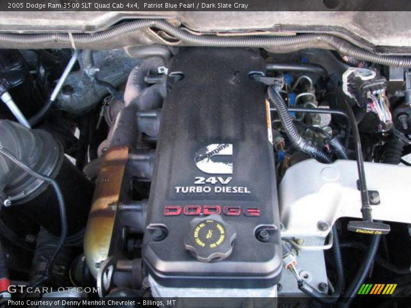 Patriot Blue Pearl / Dark Slate Gray 2005 Dodge Ram 3500 SLT Quad Cab 4x4