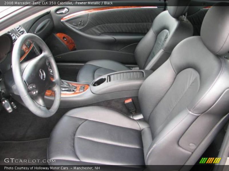 Pewter Metallic / Black 2008 Mercedes-Benz CLK 350 Cabriolet