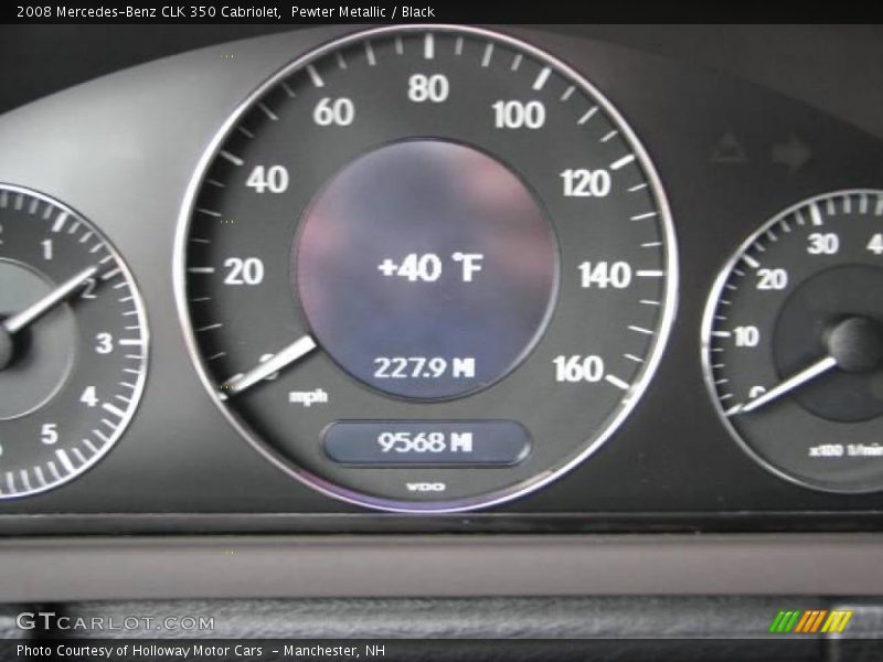 Pewter Metallic / Black 2008 Mercedes-Benz CLK 350 Cabriolet