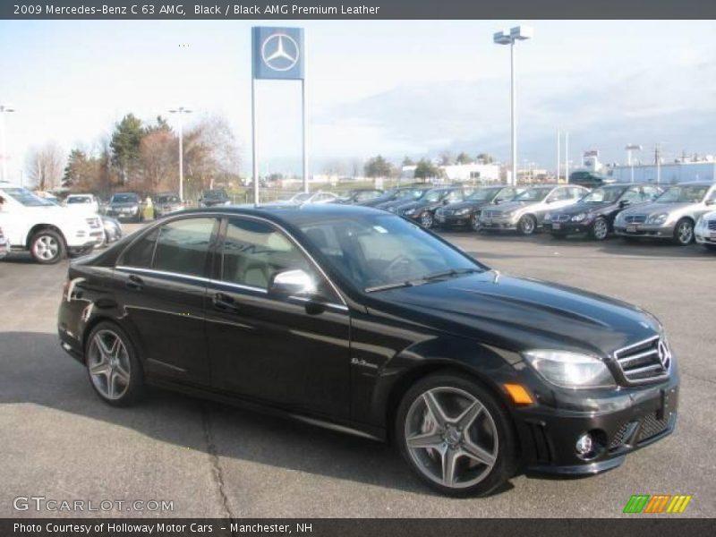 Black / Black AMG Premium Leather 2009 Mercedes-Benz C 63 AMG