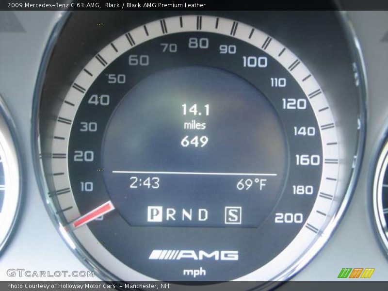 Black / Black AMG Premium Leather 2009 Mercedes-Benz C 63 AMG