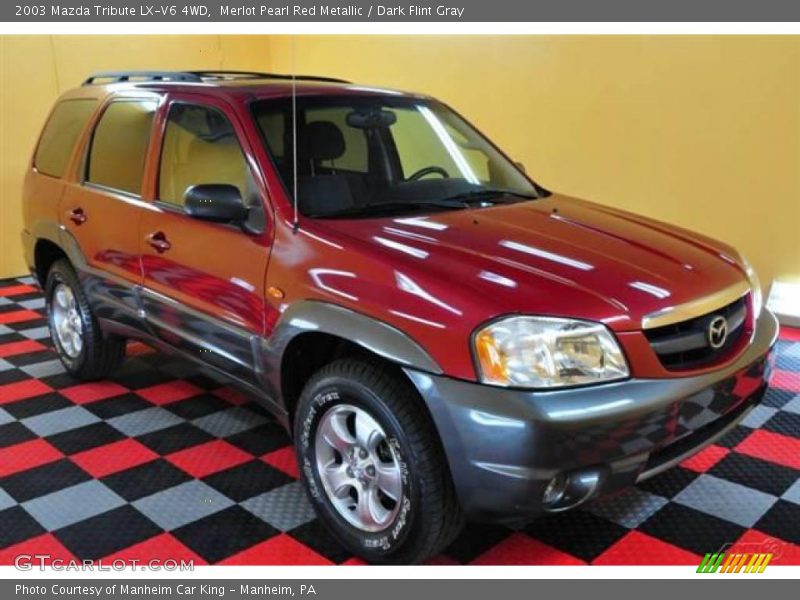 Merlot Pearl Red Metallic / Dark Flint Gray 2003 Mazda Tribute LX-V6 4WD