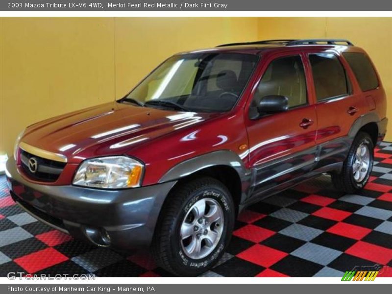 Merlot Pearl Red Metallic / Dark Flint Gray 2003 Mazda Tribute LX-V6 4WD