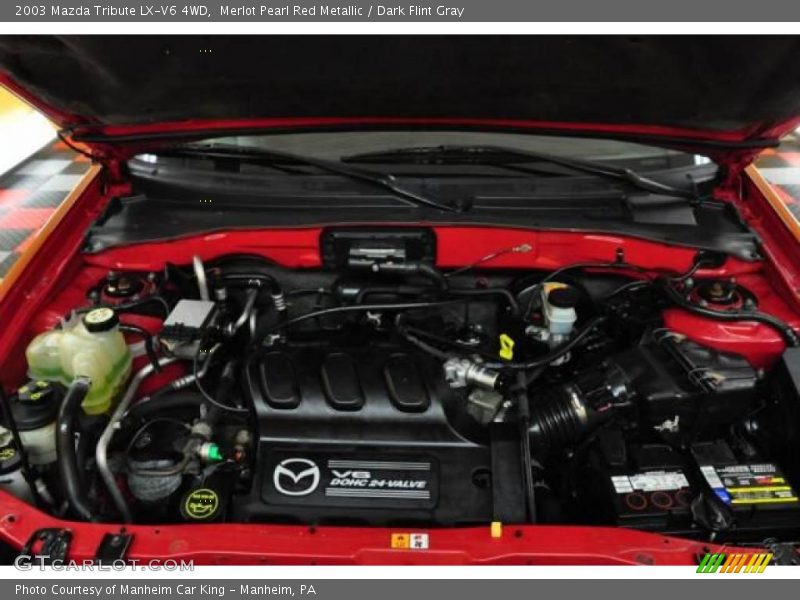Merlot Pearl Red Metallic / Dark Flint Gray 2003 Mazda Tribute LX-V6 4WD