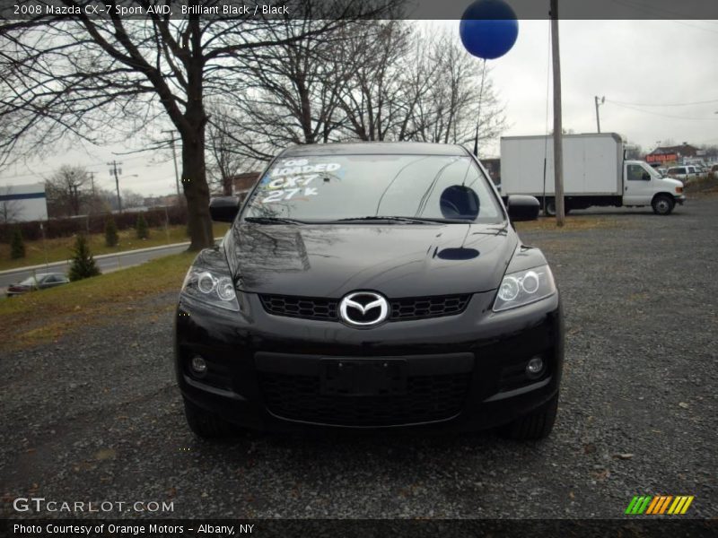 Brilliant Black / Black 2008 Mazda CX-7 Sport AWD