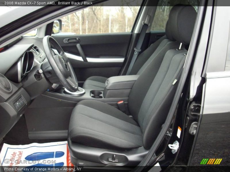 Brilliant Black / Black 2008 Mazda CX-7 Sport AWD