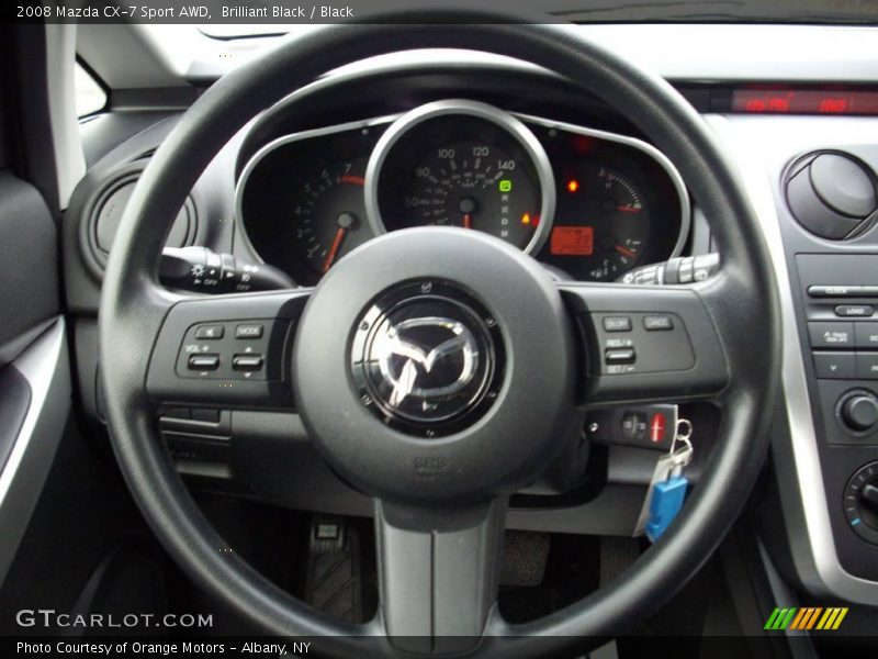 Brilliant Black / Black 2008 Mazda CX-7 Sport AWD