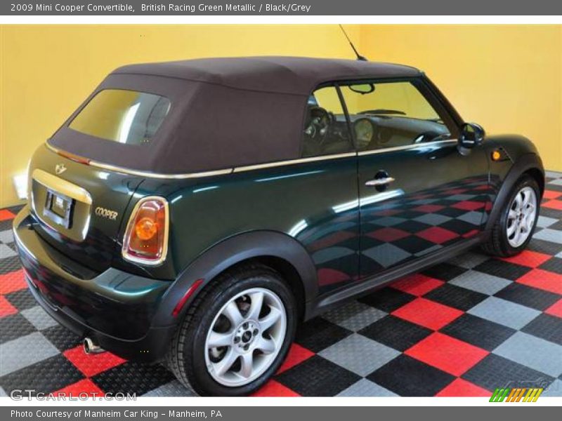 British Racing Green Metallic / Black/Grey 2009 Mini Cooper Convertible