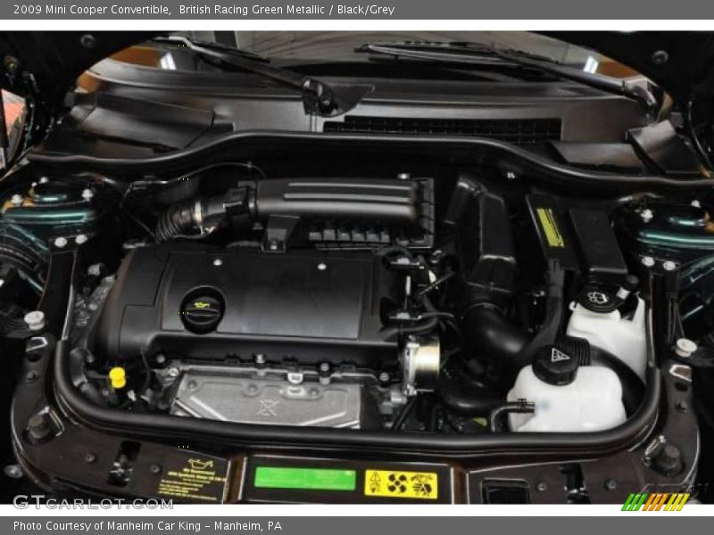 British Racing Green Metallic / Black/Grey 2009 Mini Cooper Convertible