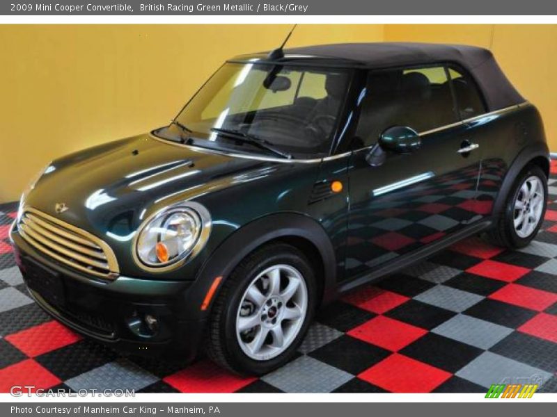 British Racing Green Metallic / Black/Grey 2009 Mini Cooper Convertible