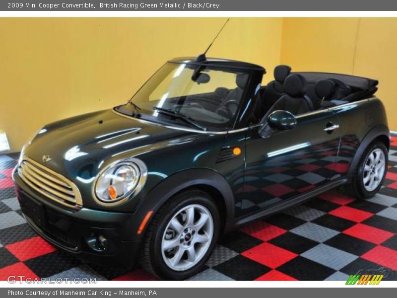 British Racing Green Metallic / Black/Grey 2009 Mini Cooper Convertible