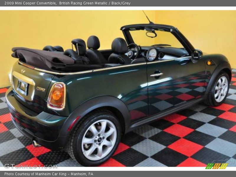 British Racing Green Metallic / Black/Grey 2009 Mini Cooper Convertible
