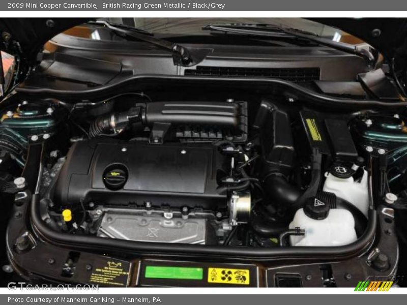 British Racing Green Metallic / Black/Grey 2009 Mini Cooper Convertible