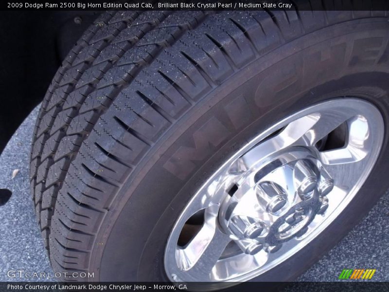 Brilliant Black Crystal Pearl / Medium Slate Gray 2009 Dodge Ram 2500 Big Horn Edition Quad Cab
