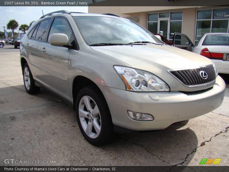 Bamboo Green Pearl / Ivory 2007 Lexus RX 350