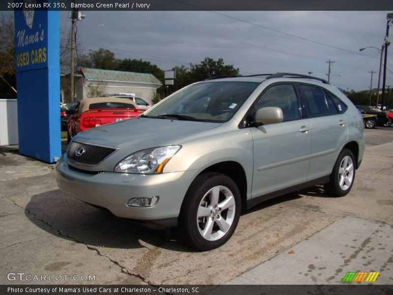 Bamboo Green Pearl / Ivory 2007 Lexus RX 350