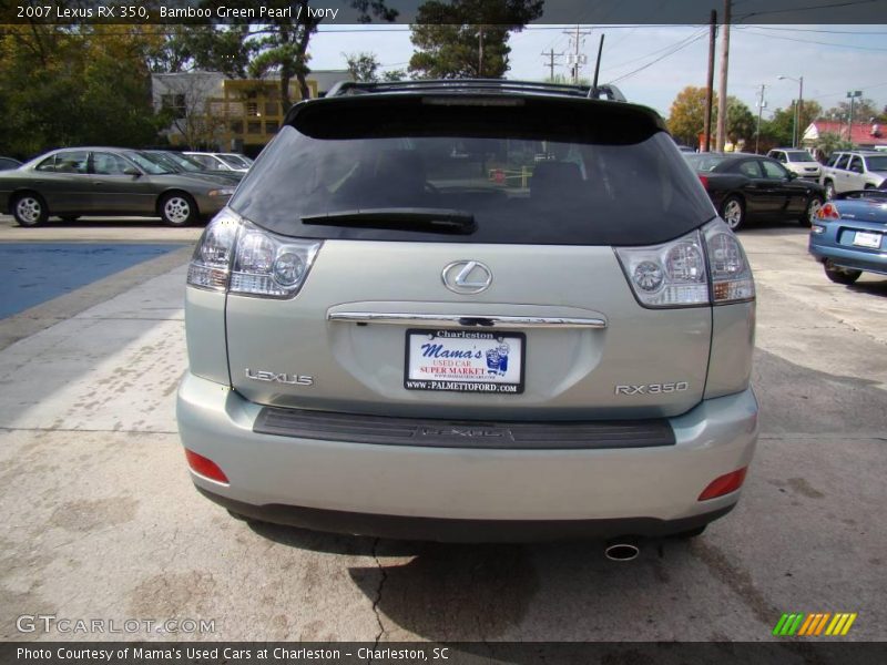 Bamboo Green Pearl / Ivory 2007 Lexus RX 350