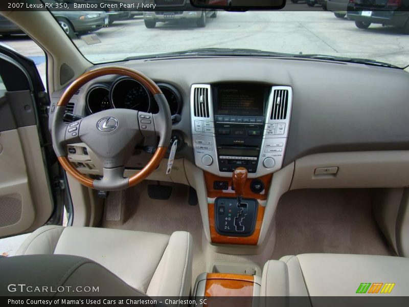 Bamboo Green Pearl / Ivory 2007 Lexus RX 350