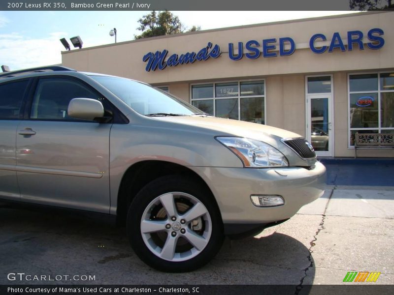 Bamboo Green Pearl / Ivory 2007 Lexus RX 350