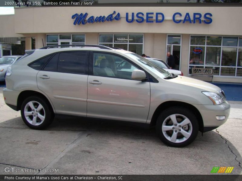 Bamboo Green Pearl / Ivory 2007 Lexus RX 350
