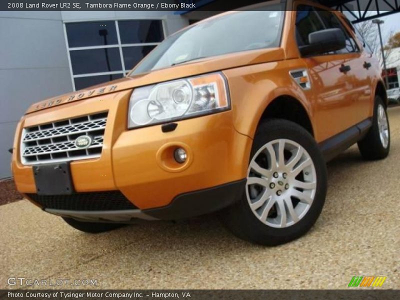 Tambora Flame Orange / Ebony Black 2008 Land Rover LR2 SE
