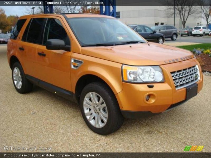 Tambora Flame Orange / Ebony Black 2008 Land Rover LR2 SE