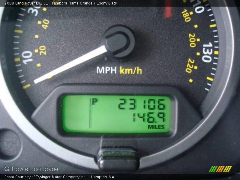Tambora Flame Orange / Ebony Black 2008 Land Rover LR2 SE
