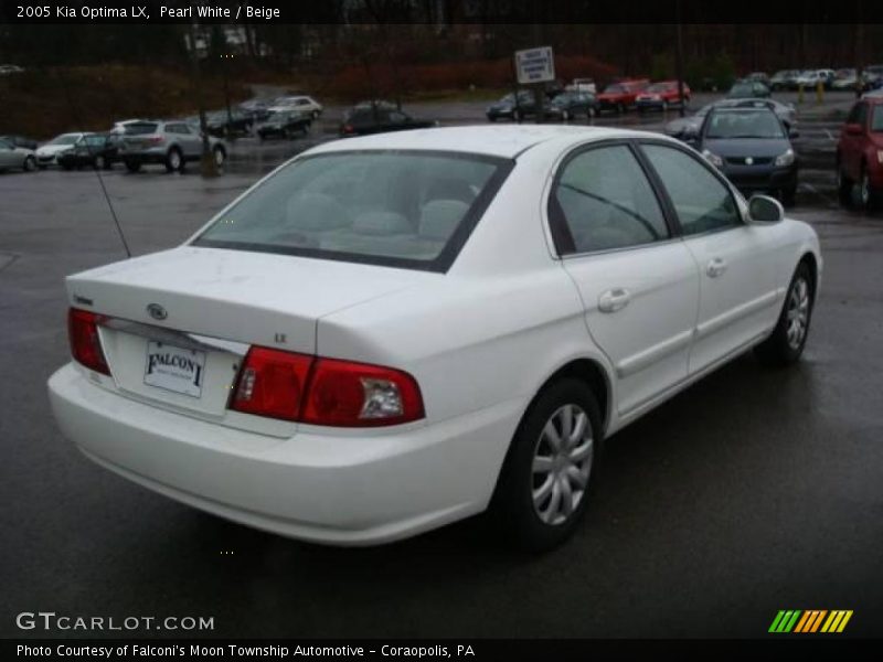 Pearl White / Beige 2005 Kia Optima LX