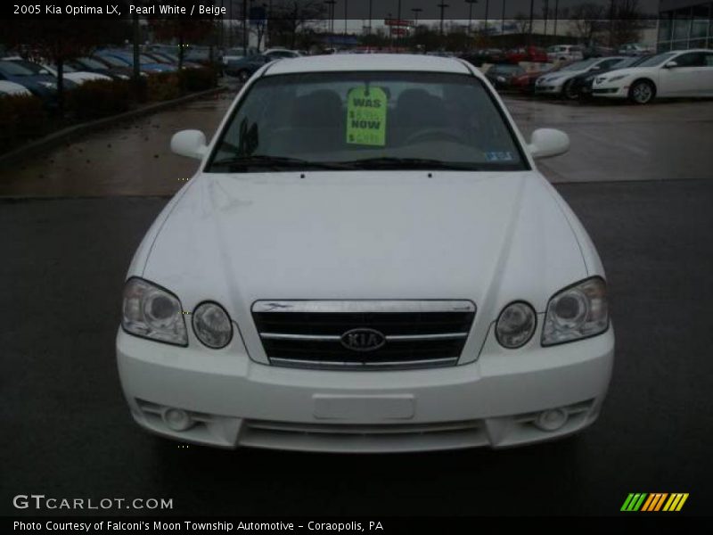 Pearl White / Beige 2005 Kia Optima LX