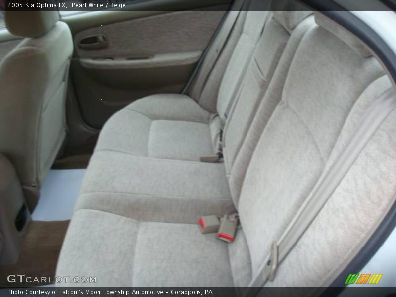 Pearl White / Beige 2005 Kia Optima LX