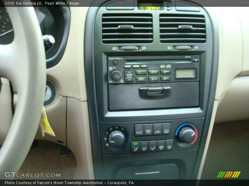 Pearl White / Beige 2005 Kia Optima LX