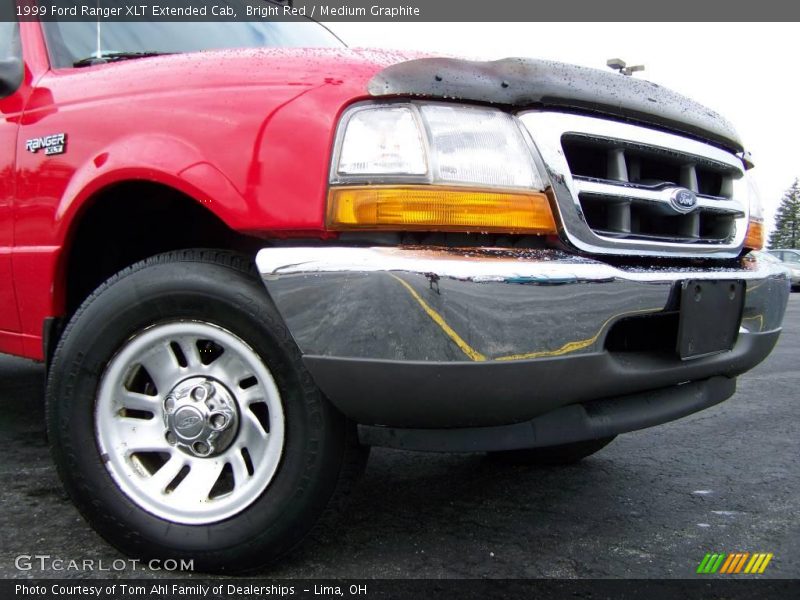 Bright Red / Medium Graphite 1999 Ford Ranger XLT Extended Cab