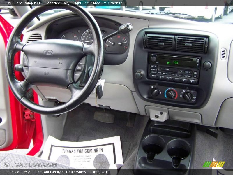 Bright Red / Medium Graphite 1999 Ford Ranger XLT Extended Cab