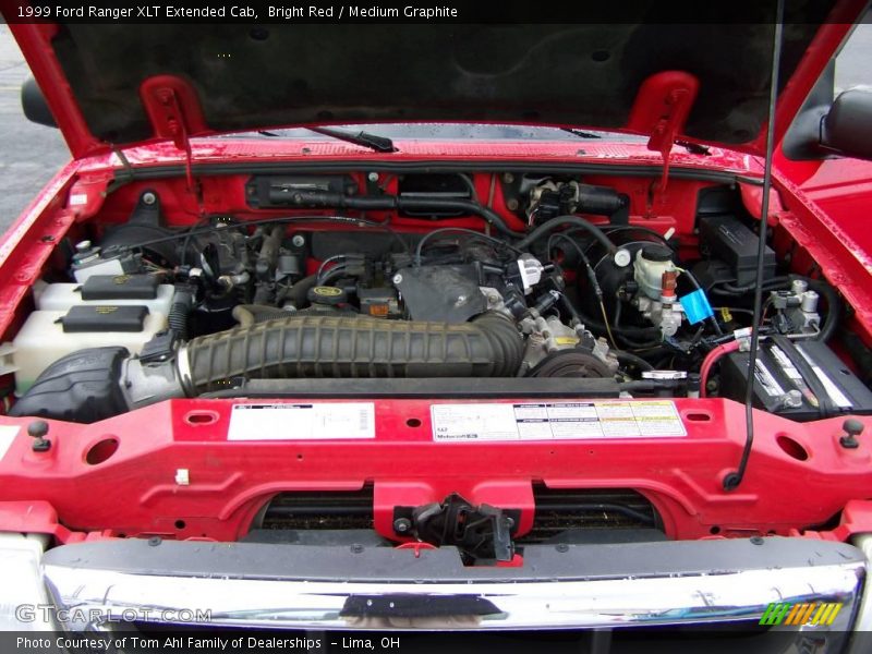 Bright Red / Medium Graphite 1999 Ford Ranger XLT Extended Cab