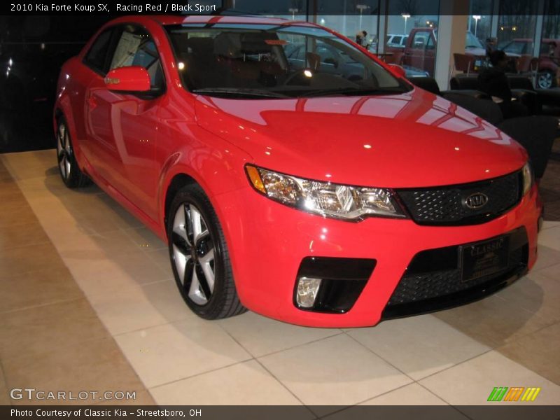 Racing Red / Black Sport 2010 Kia Forte Koup SX