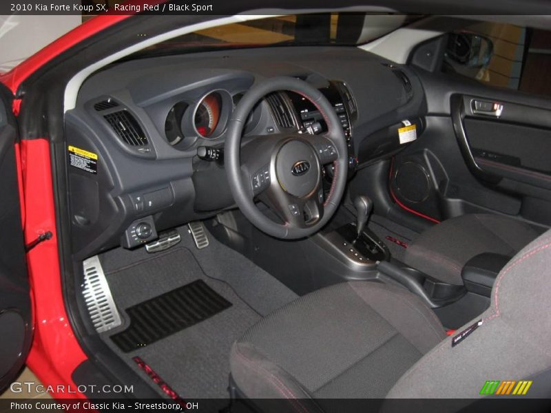 Racing Red / Black Sport 2010 Kia Forte Koup SX